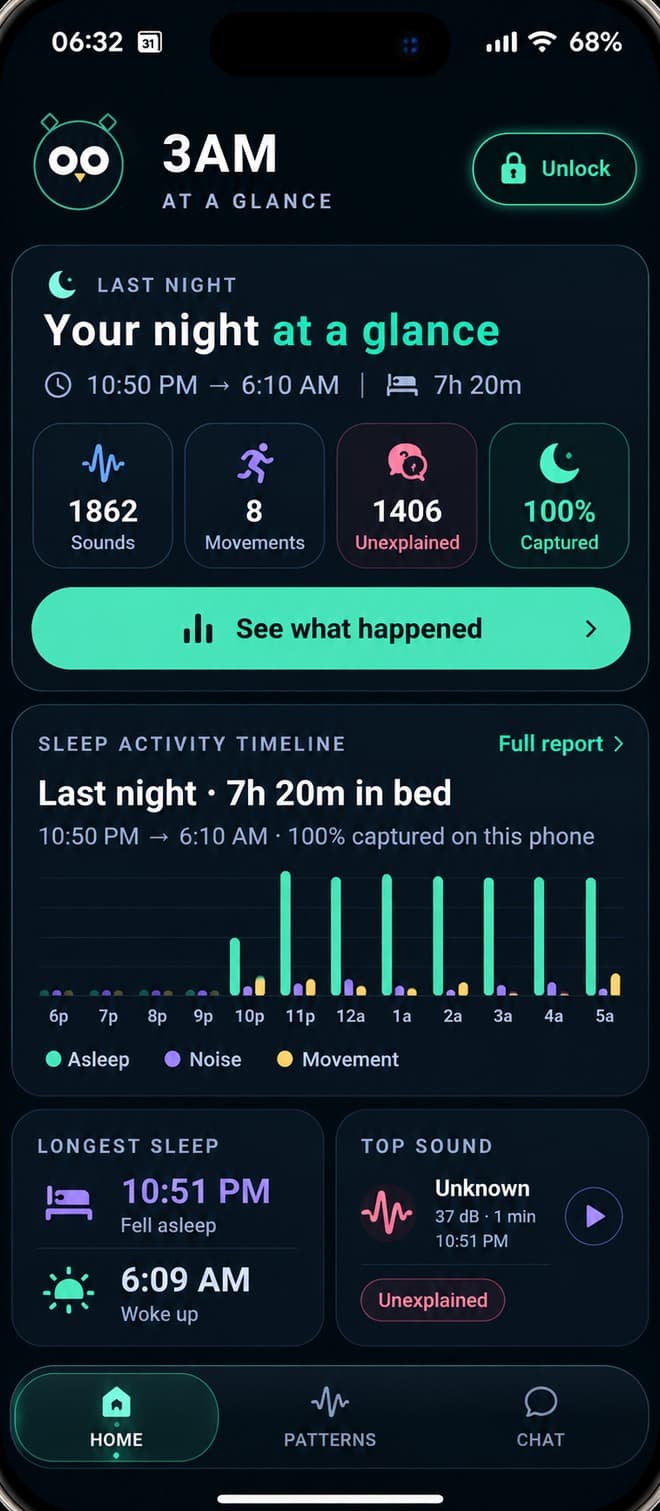 3AM — Offline Sleep AI Companion app screenshot