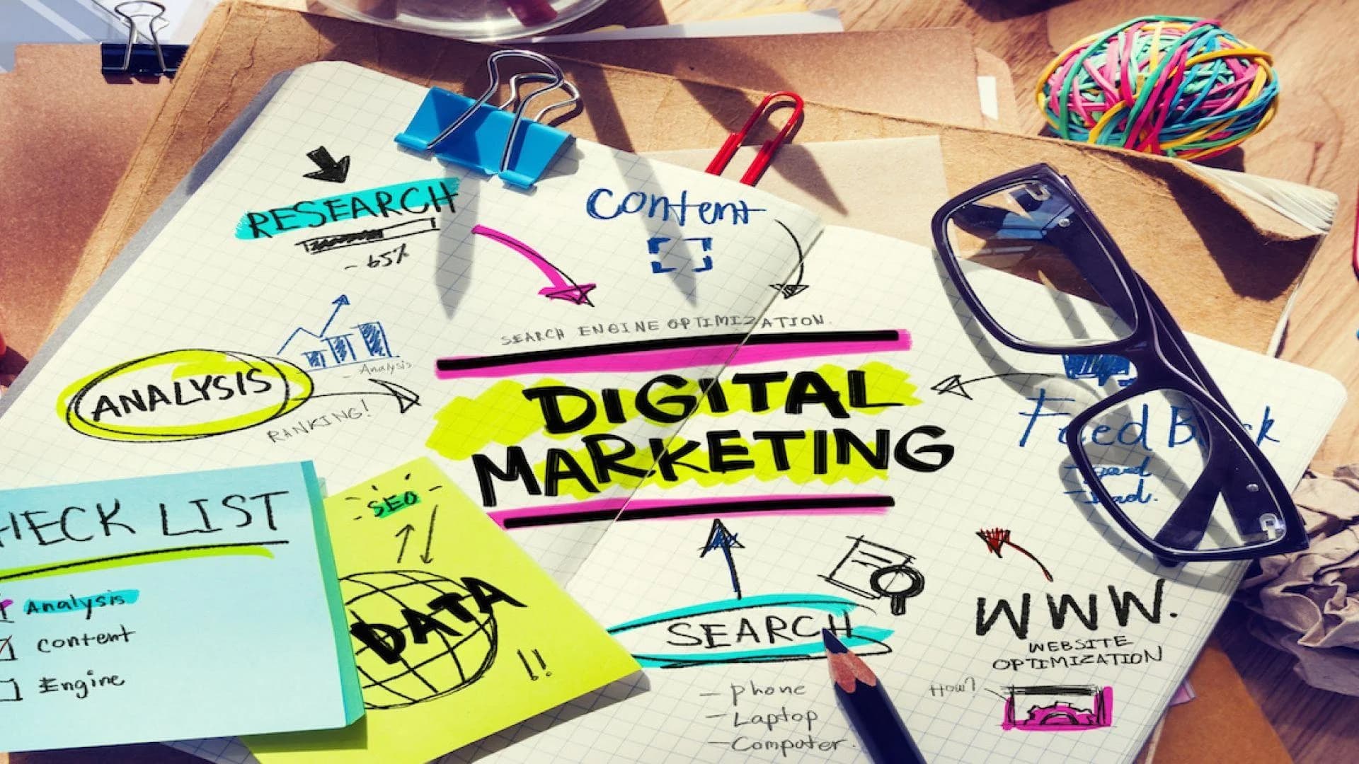 Digital marketing strategy and analytics workspace